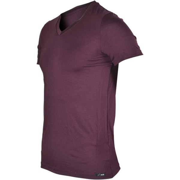 Hom Tencel Soft V-Neck T-Shirt, Burgundy
