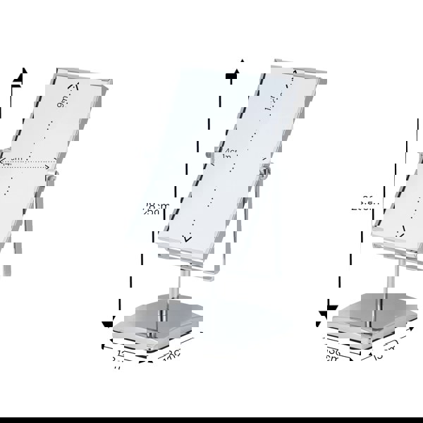 Showerdrape Teris 3x Magnifying Chrome Makeup Vanity Mirror