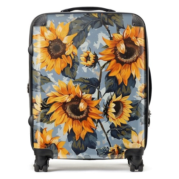 Warren Reed Sunflowers On A Sunny Day Suitcase