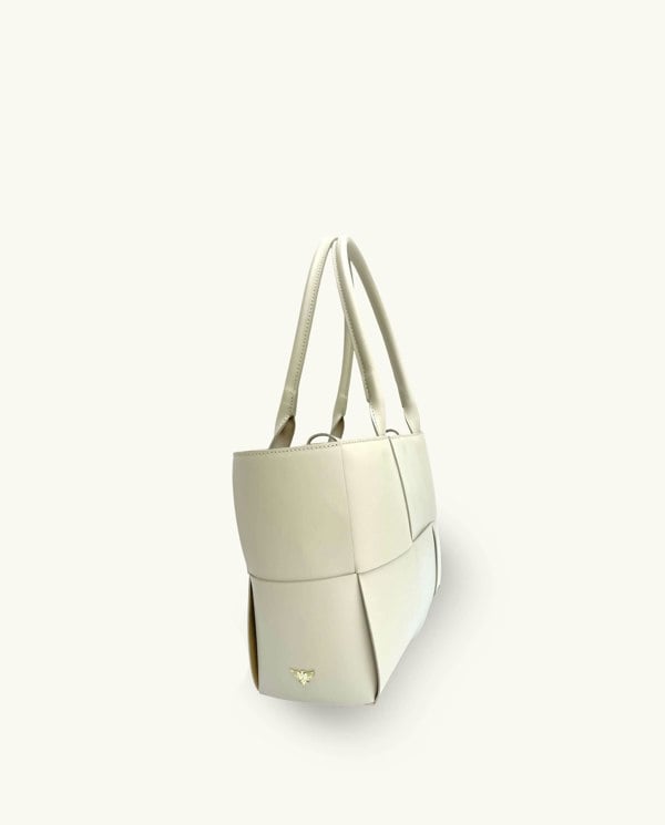 Apatchy The Tori Stone Leather Tote