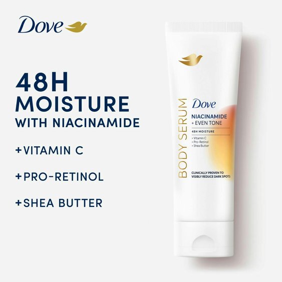 Dove Niacinamide Even Tone Body Serum with Vitamin C for Dark Spots, 12x200ml