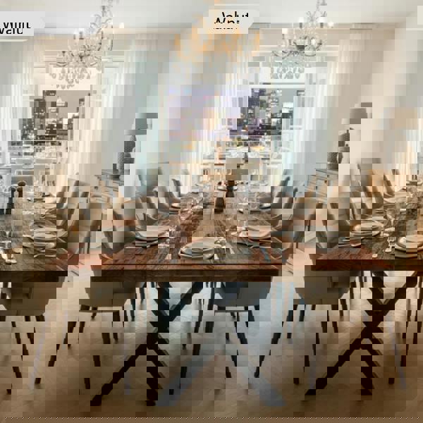 TRL Furniture Rustic Industrial Canadian Timber Dining Table