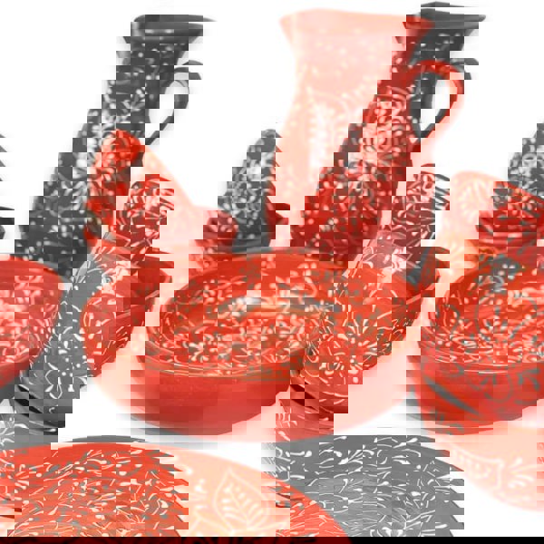 Verano Navidad Red Ceramic Tableware