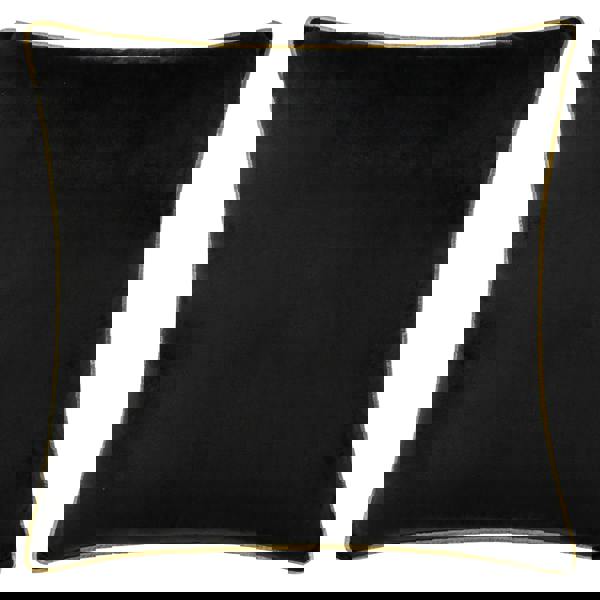 Furn Meridian Velvet Cushion Cover - Black/Gold - 
