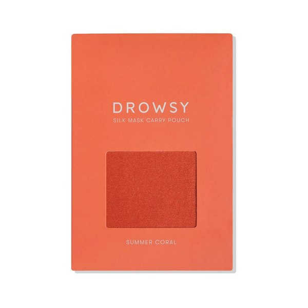 Drowsy Sleep Co Summer Coral Silk Carry Pouch