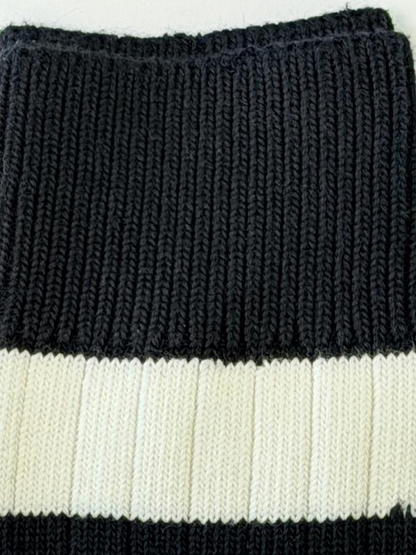 Jemsox Men's Twin Pack Rugby Socks – Black & White Stripe