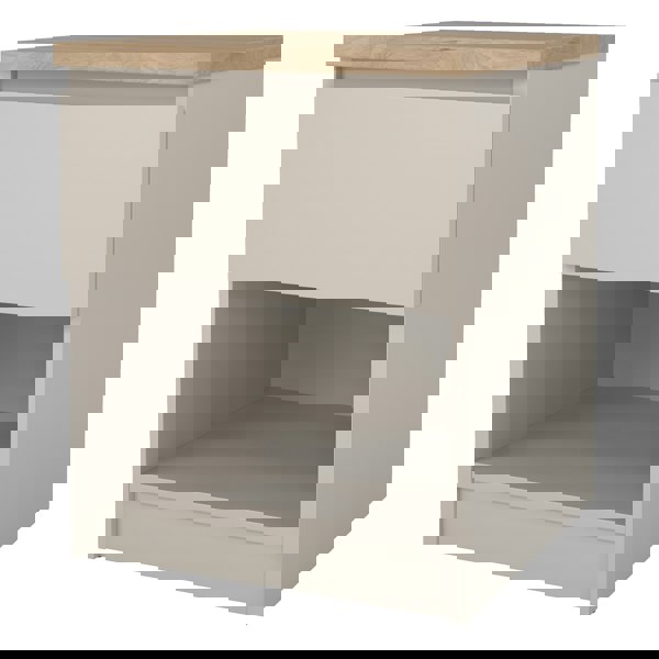 Furniture To Go Naia Bedside 1 Drawer 1 Shelf in Cashmere Jackson Hickory