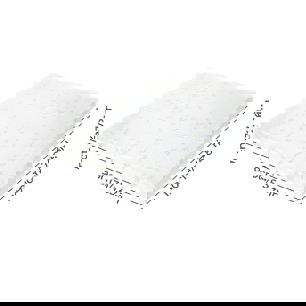 Lavio Memory Foam Mattress Topper 7cm Single Dual Layer Pressure Relief Washable