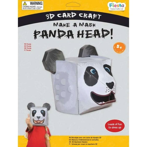 Fiesta Crafts Panda 3D Mask Card Craft