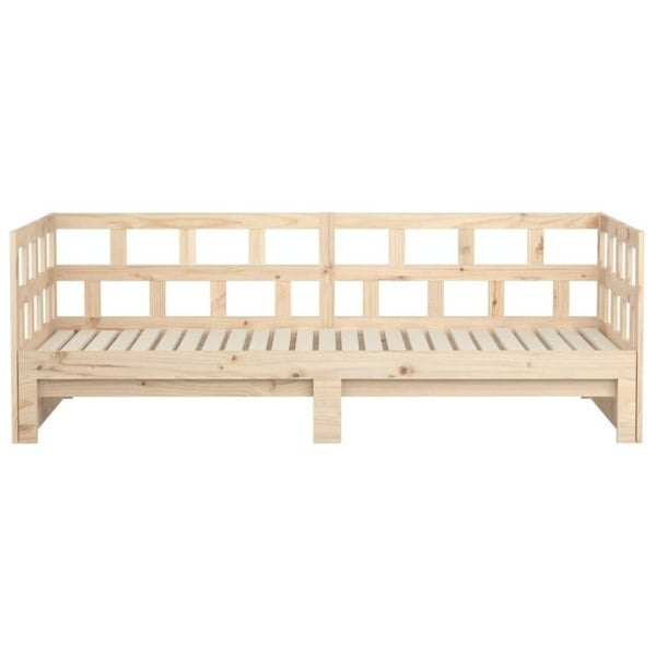 Berkfield Pull-out Day Bed Solid Wood Pine 2x(80x200) cm