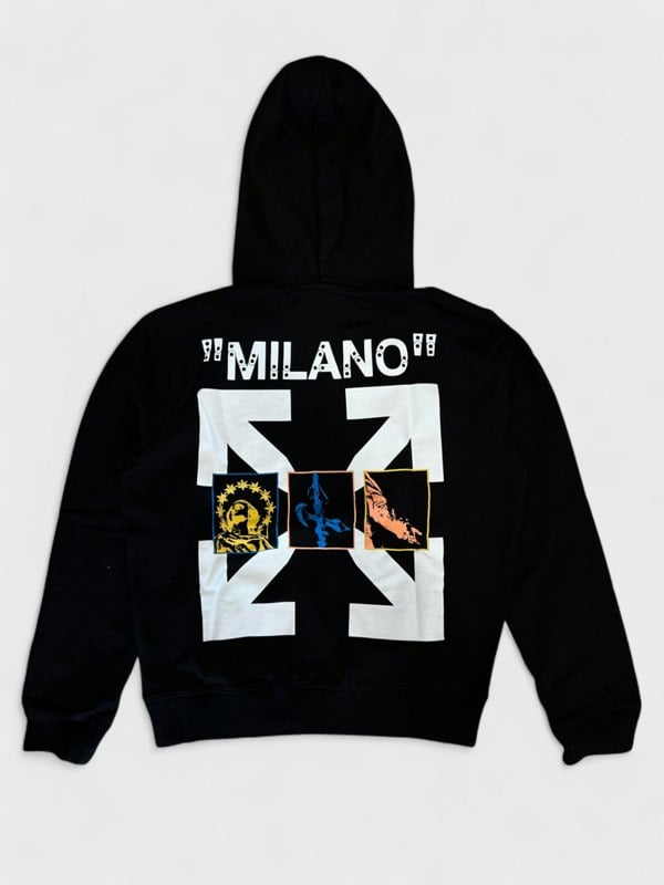 Off-White Milano Hoodie Black White