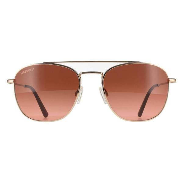 Serengeti Sunglasses Carroll SS542006 Shiny Rose Gold Mineral Drivers Gradient