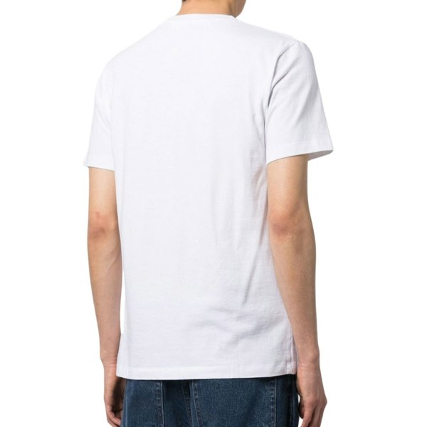 Off-White Paint Mirror Logo Slim Fit White T-Shirt XS