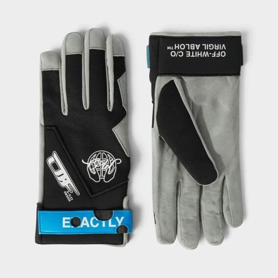 Off-White Exactly Opposite Gloves Black Grey