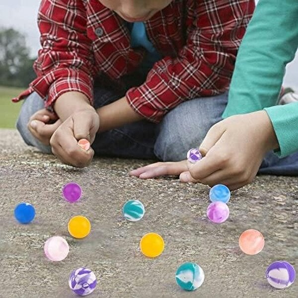 27mm Multicoloured Bouncy Jet Balls for Party Bags, Loot Bags, Stocking Fillers and Prizes