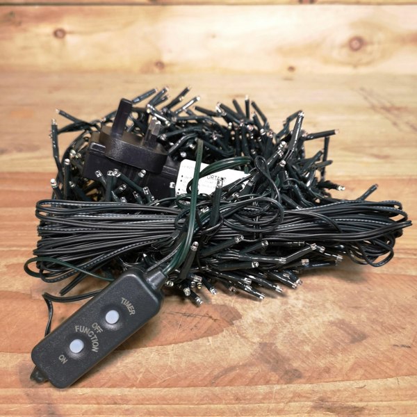 Samuel Alexander 480 LED 6.2m Premier Clusterbrights Indoor Outdoor Multifunction Mains Operated Christmas Cluster Lights with Timer in Warm White