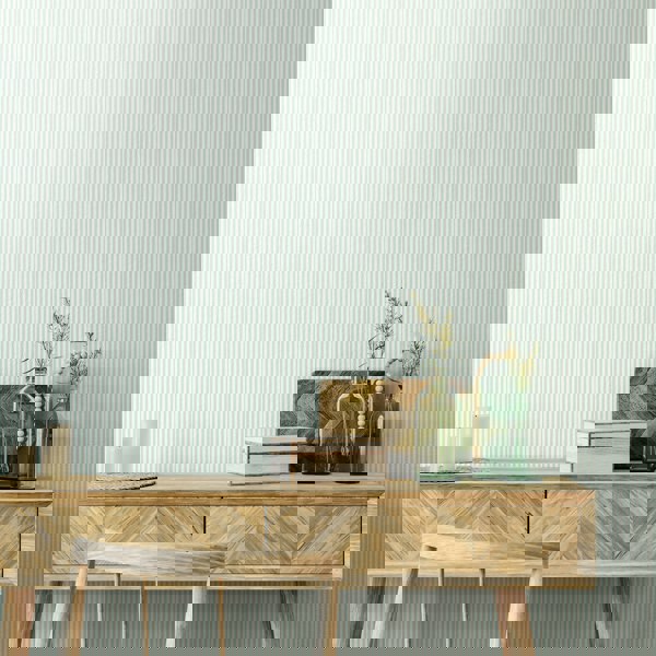 Hoopla Walls Tiny Stripe - Sky 10m Wallpaper