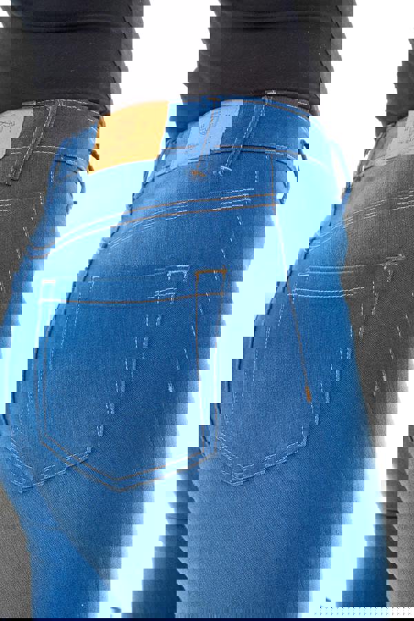 Smart Living Women's Stylish Skinny Fit High Waist Denim Jeans - Bromo Blue