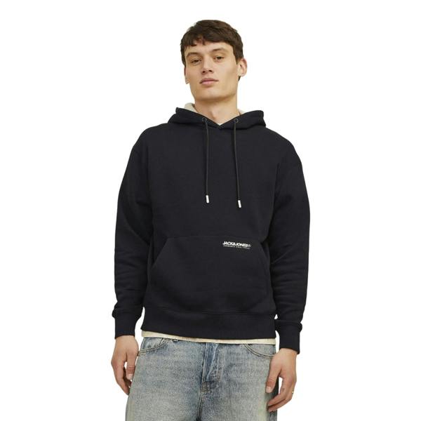 Jack And Jones Mens Elegacy Hoodie - Black - 