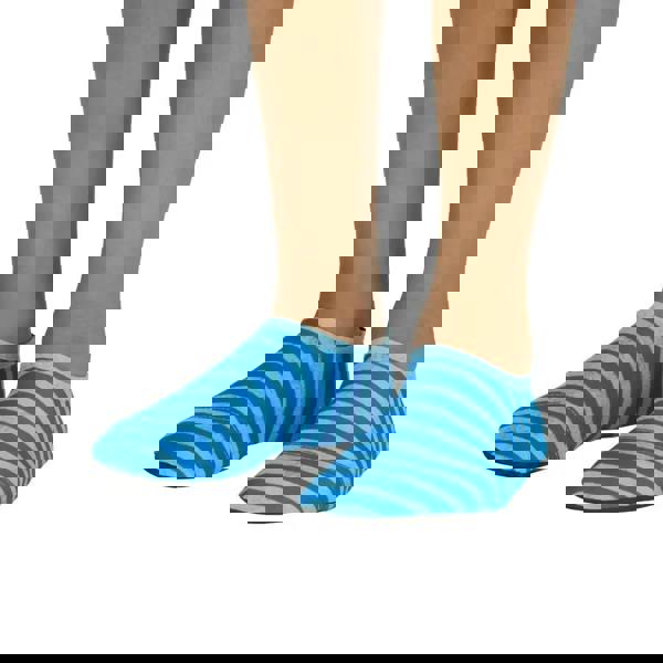 Zoggs nautical stripes kids blue striped anti-slip pool socks