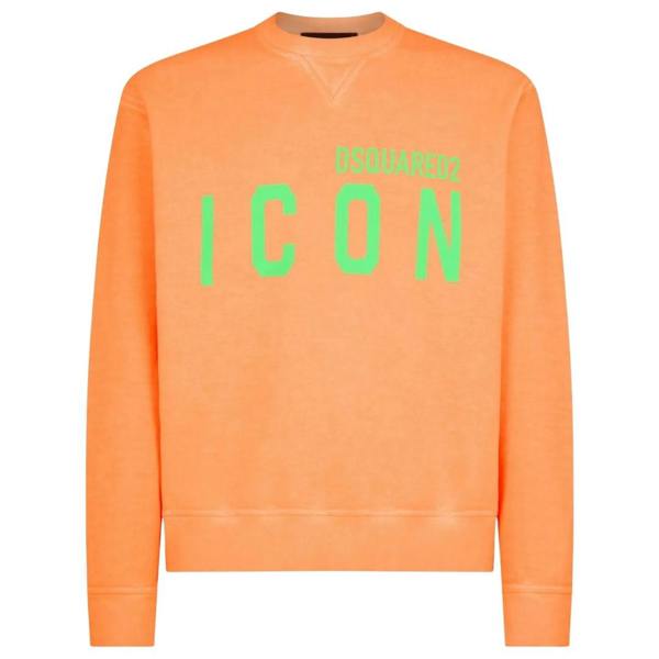 DSQUARED2 Icon Orange Crew Neck Jumoper XS