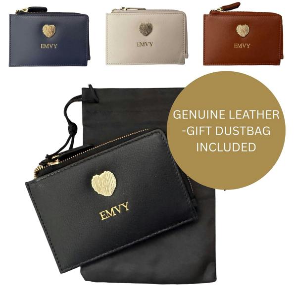 Love EMVY Signature Heart Leather Coin & Card Purse