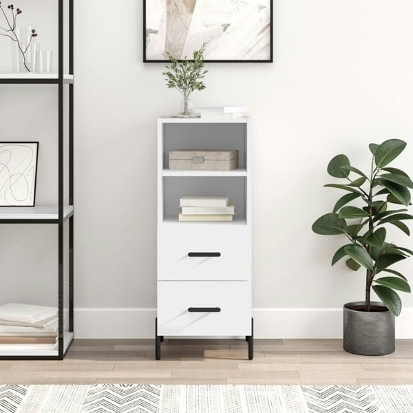 Berkfield Sideboard White 34.5x34x90 cm Engineered Wood