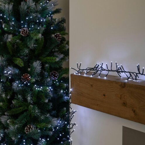 Samuel Alexander 10m 1000 LED Cluster Christmas String Lights in Cool White