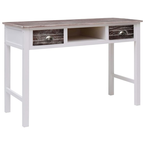 Berkfield Writing Desk Brown 110x45x76 cm Wood