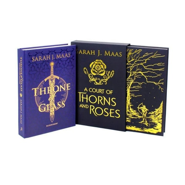 Sarah J Maas Collectors Edition 2 Book Set (Throne of Glass, A Court of Thorns and Roses)