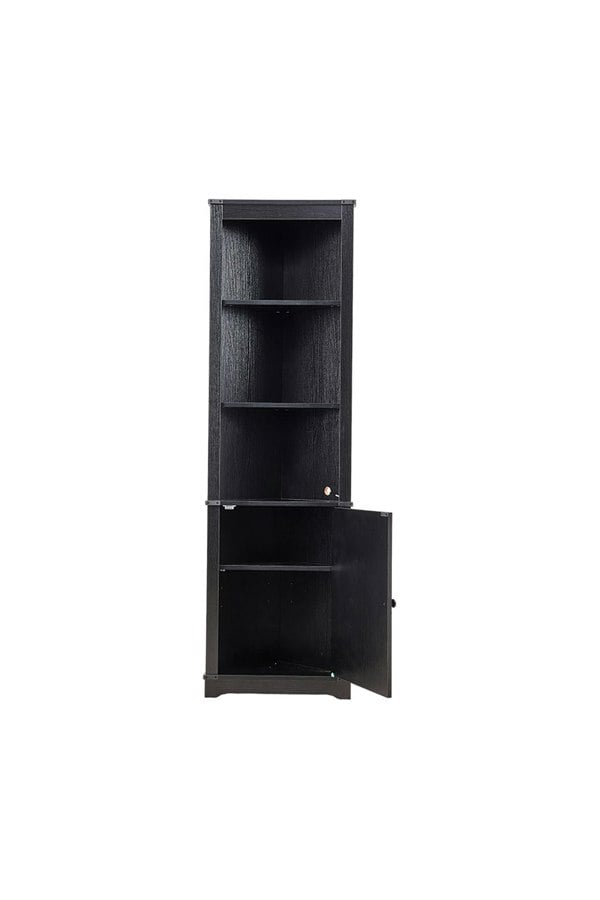Living and Home Corner Wine Storage Cabinet with LED Lighting & Remote Control