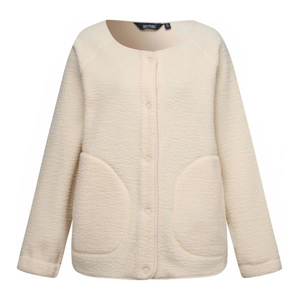 Regatta Womens/Ladies Lea Borg Snap-Front Fleece - Light Vanilla - 