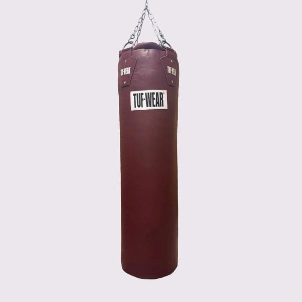 Tuf Wear 4FT Straight Leather Punchbag Oxblood
