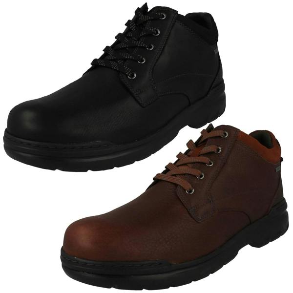 Clarks Mens Clarks Gore-Tex Casual Lace Up Ankle Boots Rockie Mid GTX