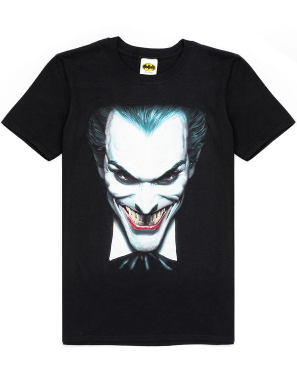 DC Comics Mens Black The Joker Short Sleeved T-Shirt