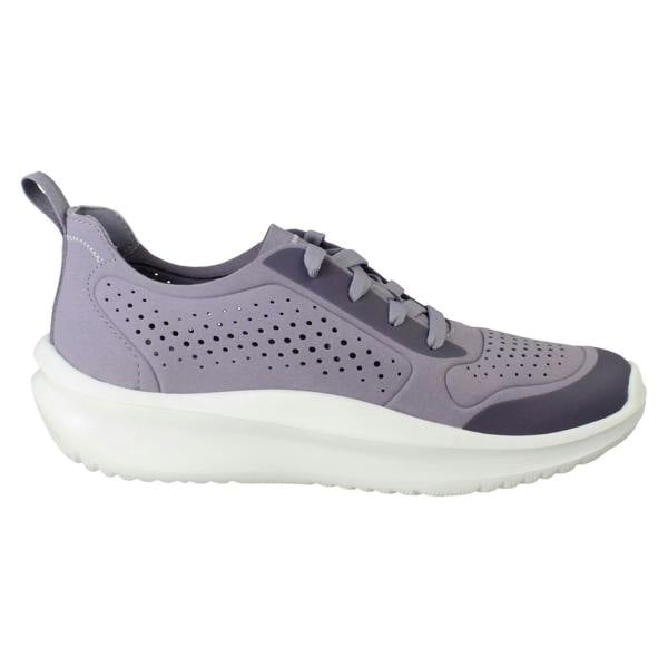 Clarks Ladies Clarks Cloudsteppers Platform Trainers - Solevana Tie