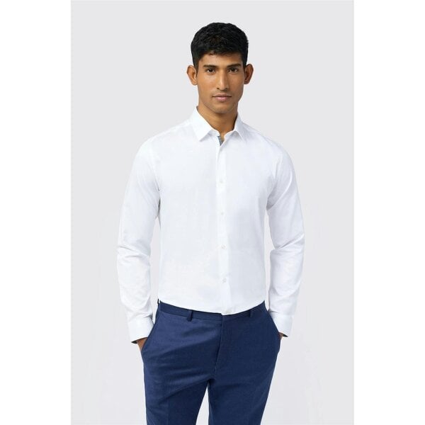 Ted Baker Slim Fit Emile White Stretch Shirt