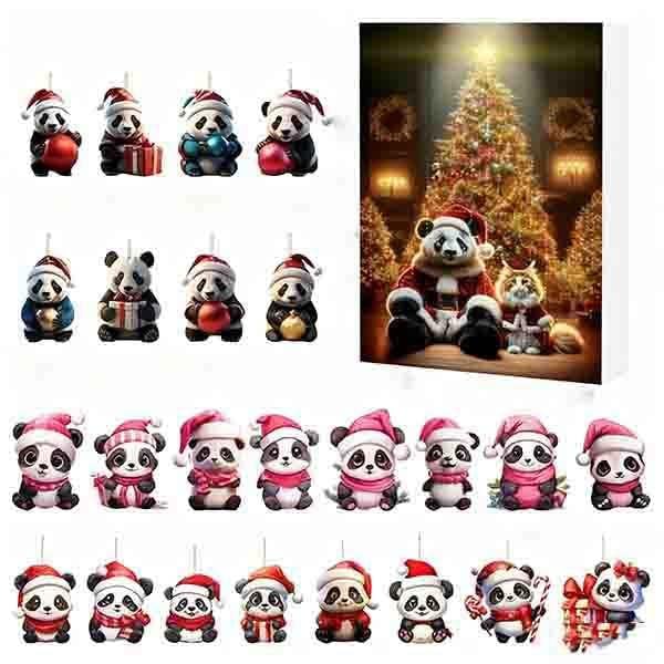 Leaper Cute Panda Hanging Decoration Christmas Calendar Blind Box
