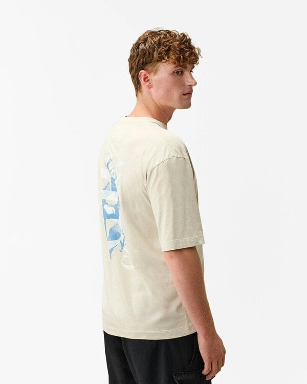 C.P. Company 30/1 Jersey British Sailor Mens T-Shirt - Silver Birch 120