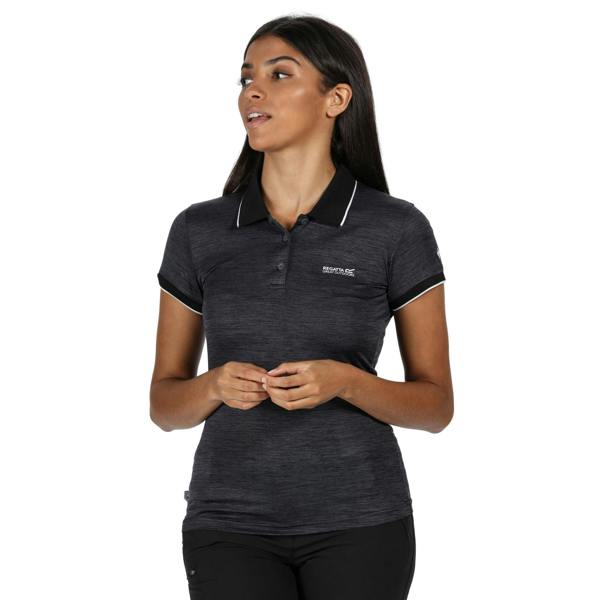 Regatta Womens/Ladies Remex II Polo Neck T-Shirt - Black - 