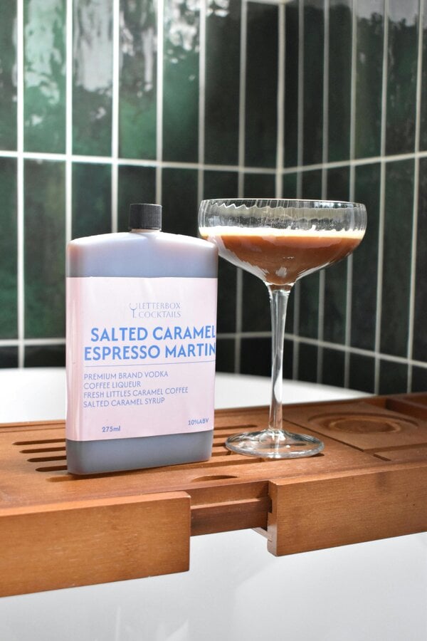 Letterbox Cocktails Salted Caramel Espresso Martini – Premium Letterbox Cocktail (100ml)