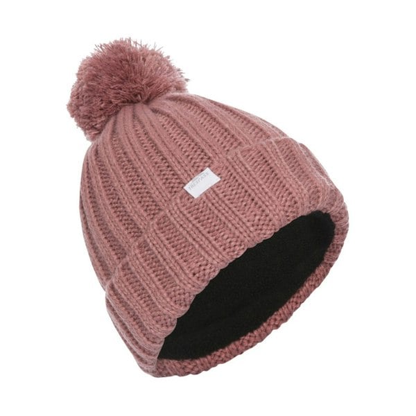 Trespass Women's Alisha Winter Pom Pom Hat - Dusty Rose