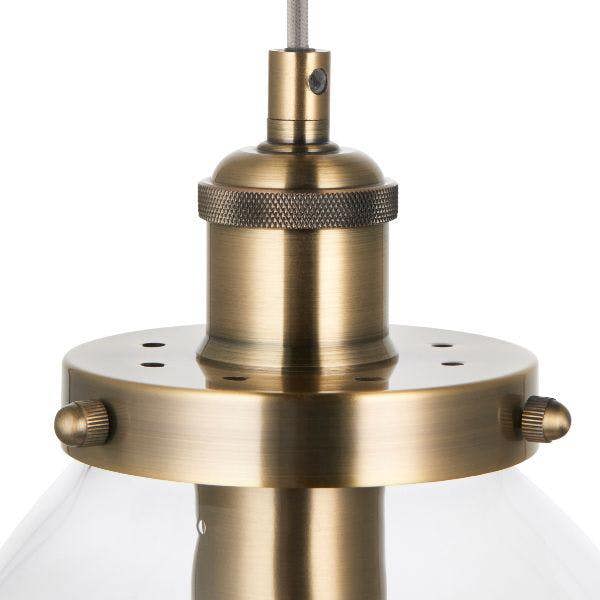 Pagazzi Lighting Brunswick Antique Brass Ceiling Pendant