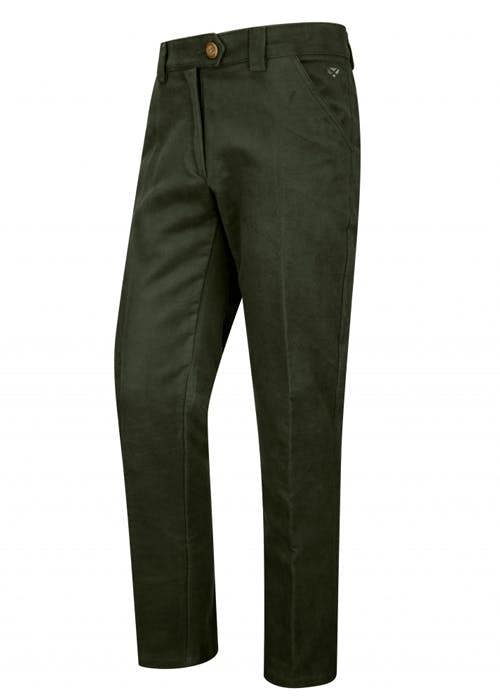 Hoggs of Fife Carrick Technical Stretch moleskin trousers olive