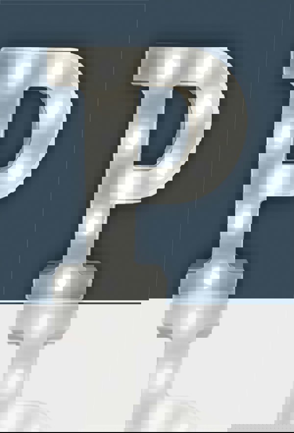 St Helens Battery Operated 3D LED Letter P Light