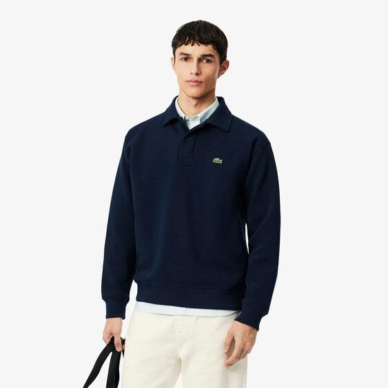 Lacoste SH9450 Polo Collar Piqué Sweatshirt