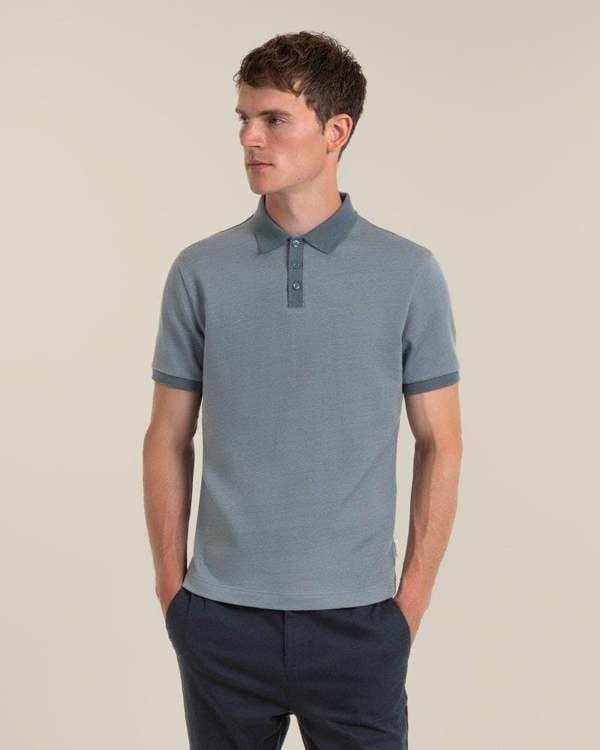 Larsson & Co Jarell - Two Tone Jacquard Polo Shirt