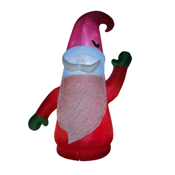Samuel Alexander Giant: 20ft (6m) Outdoor Inflatable Light up Christmas Gonk with Raised Arm & LEDs