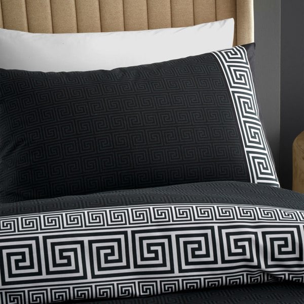 Catherine Lansfield Artemis Greek Key Reversible Duvet Cover Set
