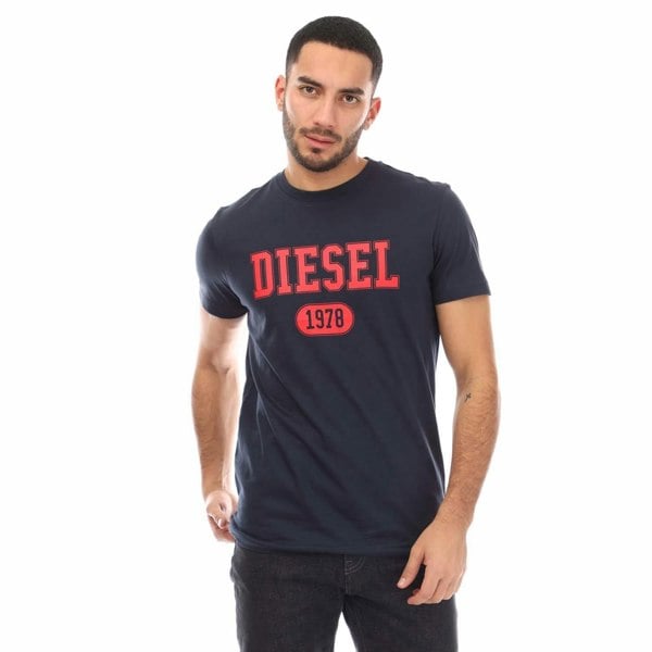 Diesel Mens T-Diegor 1-A T-Shirt - Navy